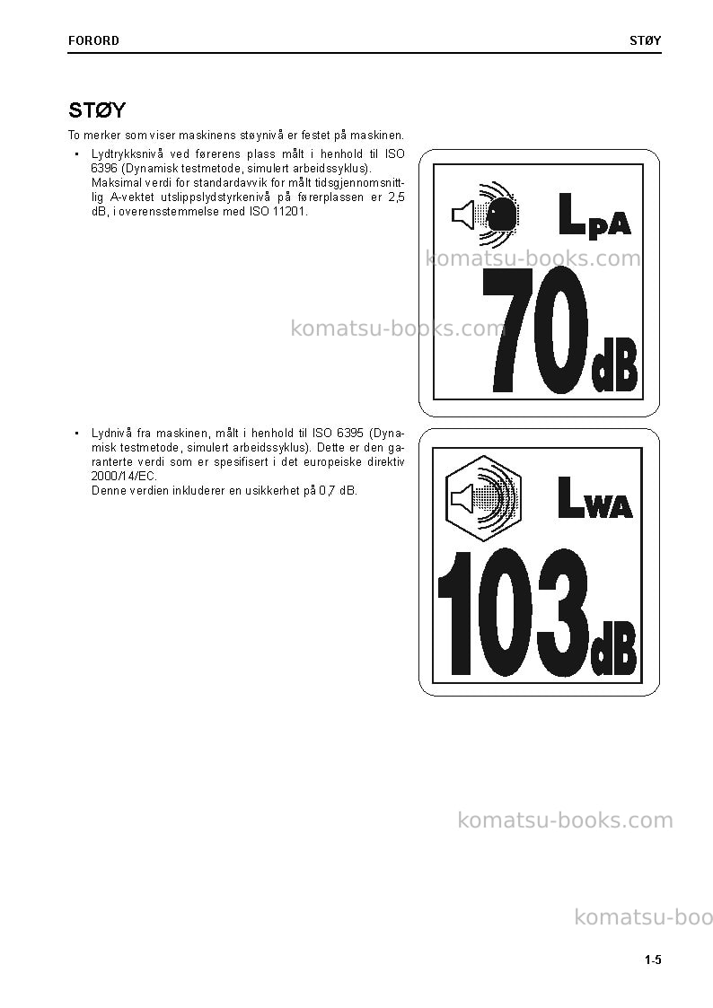 Komatsu pc240nlc-11gbr Operation manual cover Page 7 Komatsu pc240nlc-11gbr Operation manual cover Page 7