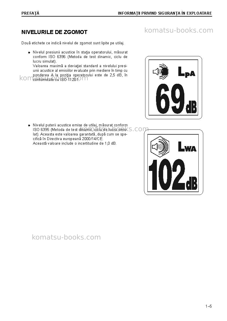 Komatsu hb215lc-2gbr Operation manual cover Page 7 Komatsu hb215lc-2gbr Operation manual cover Page 7