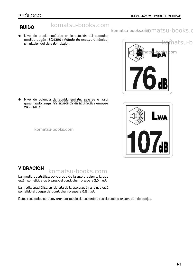 Komatsu pc450lc-7gbr-k Manual de operación cover Page 7 Komatsu pc450lc-7gbr-k Manual de operación cover Page 7