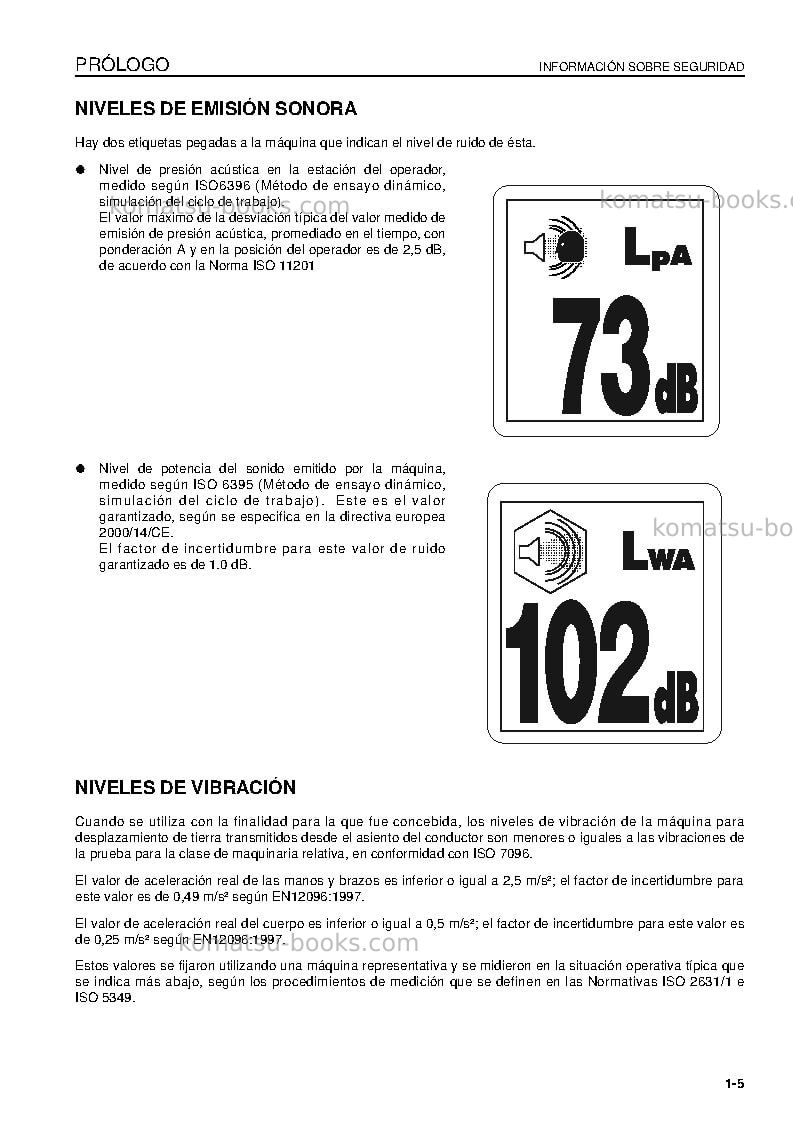 Komatsu pc228uslc-3gbr-tier 3 Manual de operación cover Page 7 Komatsu pc228uslc-3gbr-tier 3 Manual de operación cover Page 7