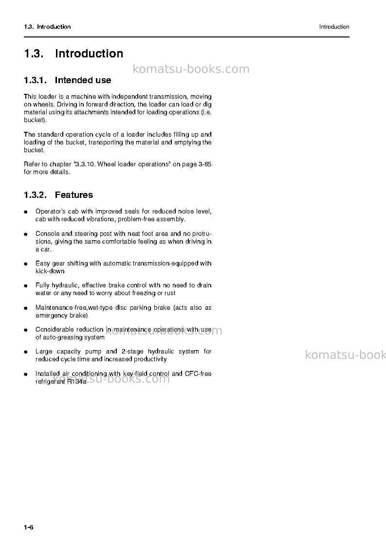 Komatsu wa500-3deu Operation manual cover Page 7