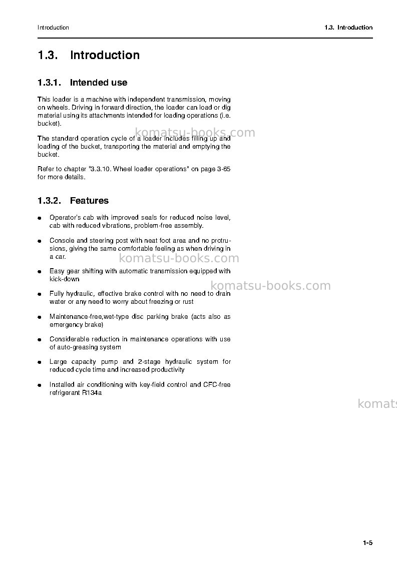 Komatsu wa500-3deu-h Operation manual cover Page 7