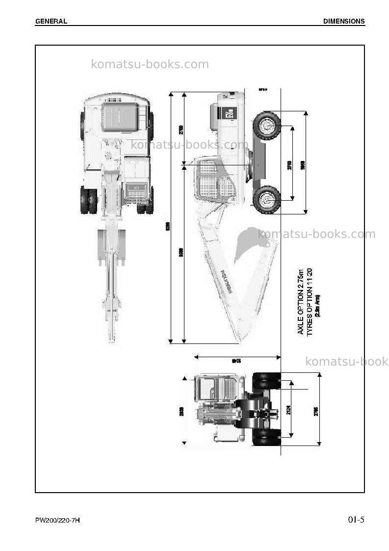 Komatsu pw220-7deu Repair & maintenance cover Page 7 Komatsu pw220-7deu Repair & maintenance cover Page 7