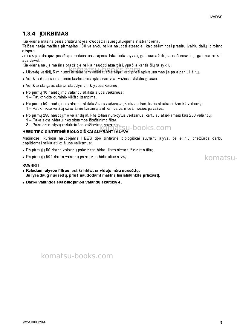 Komatsu ck30-1ita Operation manual cover Page 7 Komatsu ck30-1ita Operation manual cover Page 7