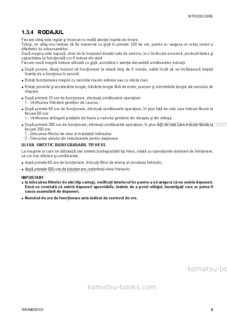 Komatsu ck20-1ita Operation manual cover Page 7 Komatsu ck20-1ita Operation manual cover Page 7