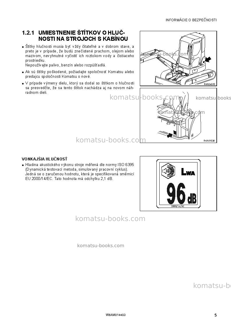 Komatsu pc55mr-3ita Prevádzkový manuál obal Strana 7 Komatsu pc55mr-3ita Prevádzkový manuál obal Strana 7