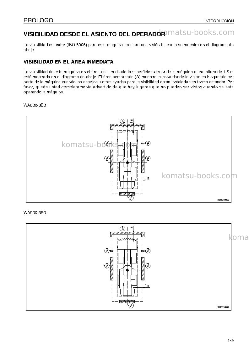Komatsu wa900-3jpn-e0 Manual de operación cover Page 7