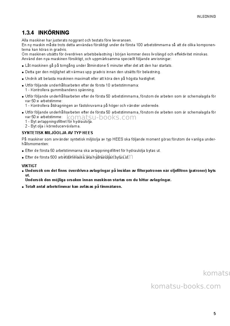 Komatsu ck20-1ita Operation manual cover Page 7 Komatsu ck20-1ita Operation manual cover Page 7