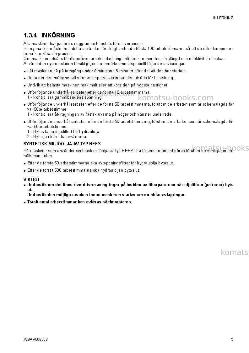 Komatsu ck30-1ita Operation manual cover Page 7 Komatsu ck30-1ita Operation manual cover Page 7