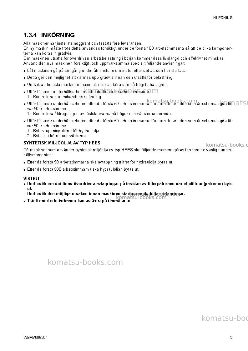 Komatsu ck30-1ita Operation manual cover Page 7 Komatsu ck30-1ita Operation manual cover Page 7