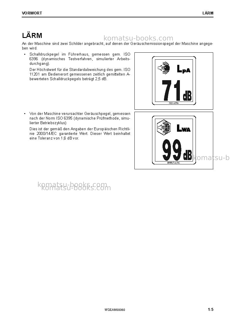 Komatsu pw98mr-10ita Betriebsanleitung Titelseite Seite 7