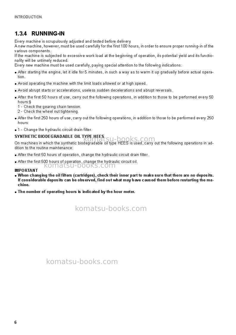 Komatsu sk1026-5ita Operation manual cover Page 7 Komatsu sk1026-5ita Operation manual cover Page 7