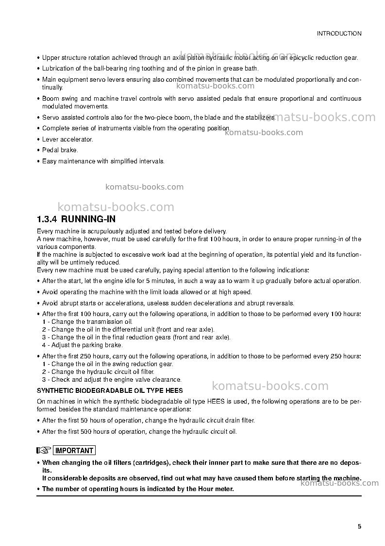 Komatsu pw110r-1ita Operation manual cover Page 7