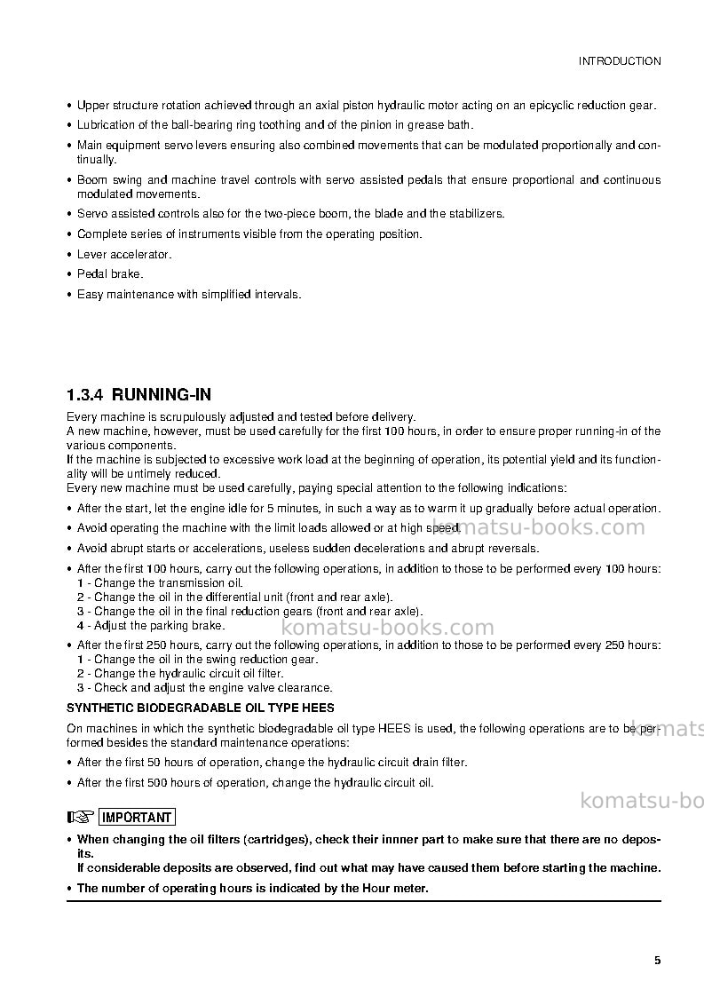 Komatsu pw95r-2ita Operation manual cover Page 7