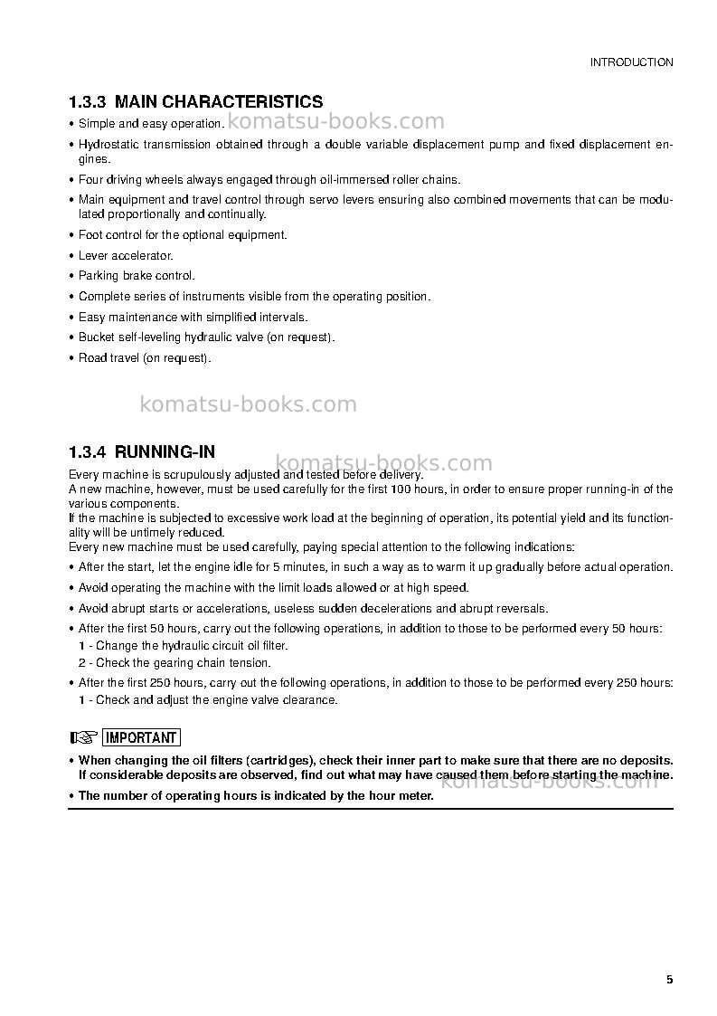 Komatsu sk04j-2ita Operation manual cover Page 7 Komatsu sk04j-2ita Operation manual cover Page 7