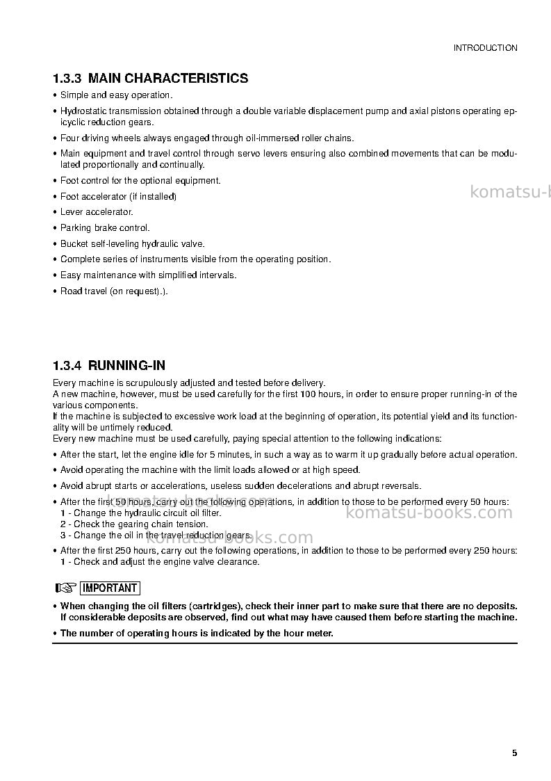 Komatsu sk07j-2ita Operation manual cover Page 7 Komatsu sk07j-2ita Operation manual cover Page 7