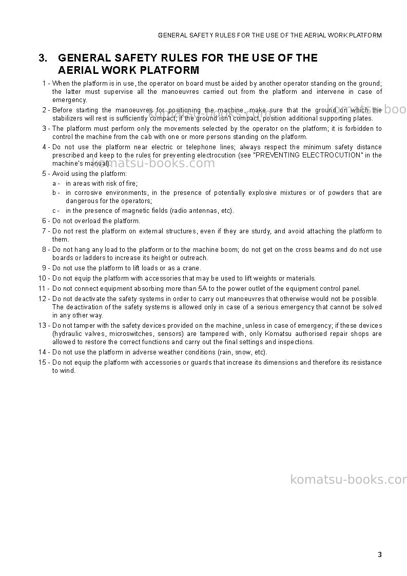 Komatsu wh714-1ita Operation manual cover Page 7 Komatsu wh714-1ita Operation manual cover Page 7