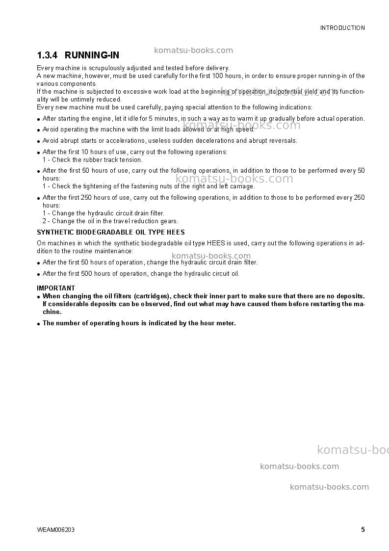 Komatsu ck30-1ita Operation manual cover Page 7