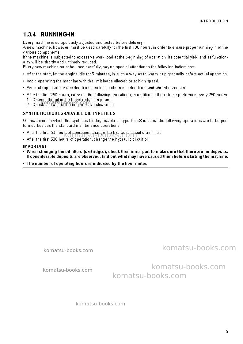 Komatsu pc30mr-2ita Operation manual cover Page 7 Komatsu pc30mr-2ita Operation manual cover Page 7