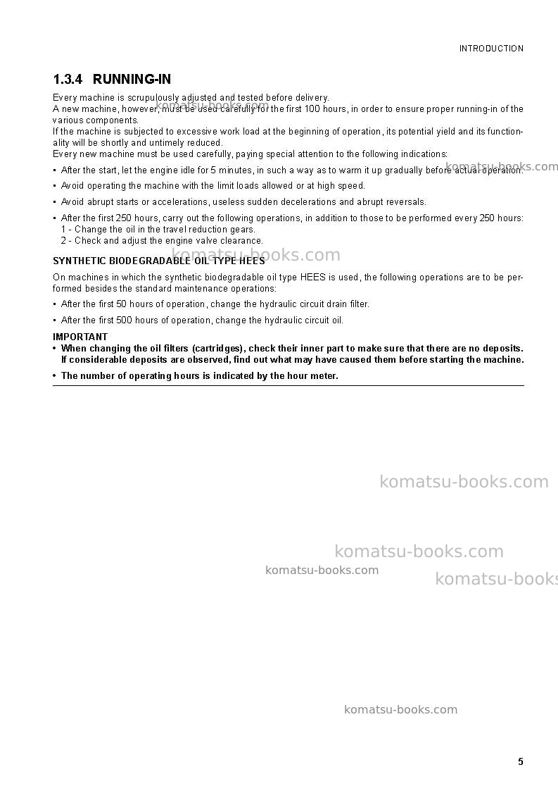 Komatsu pc30mr-2ita Operation manual cover Page 7 Komatsu pc30mr-2ita Operation manual cover Page 7