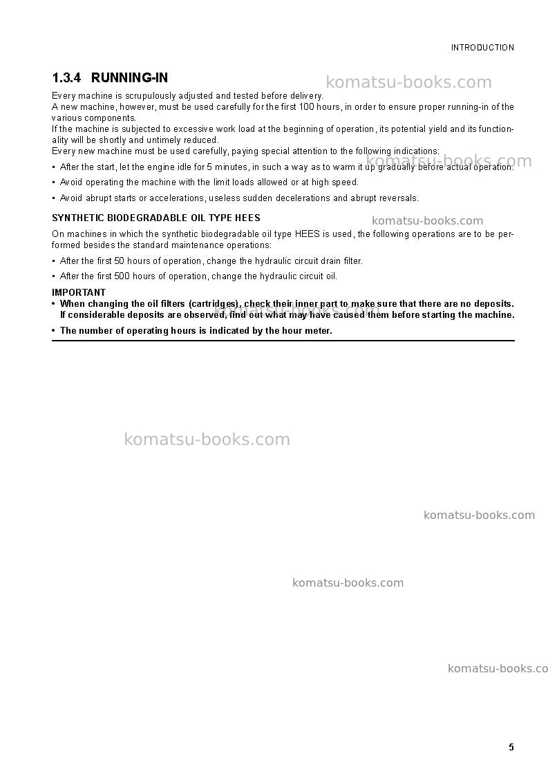 Komatsu pc50mr-2ita Operation manual cover Page 7