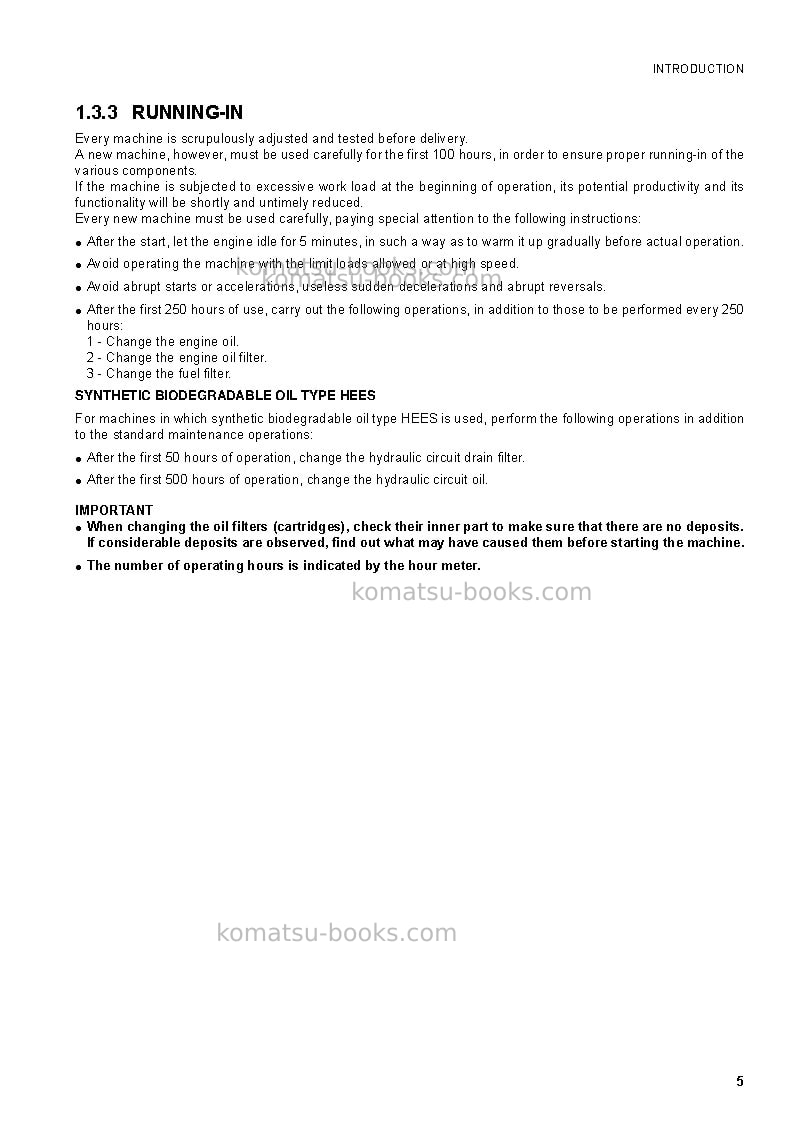 Komatsu pc88mr-6ita Operation manual cover Page 7 Komatsu pc88mr-6ita Operation manual cover Page 7