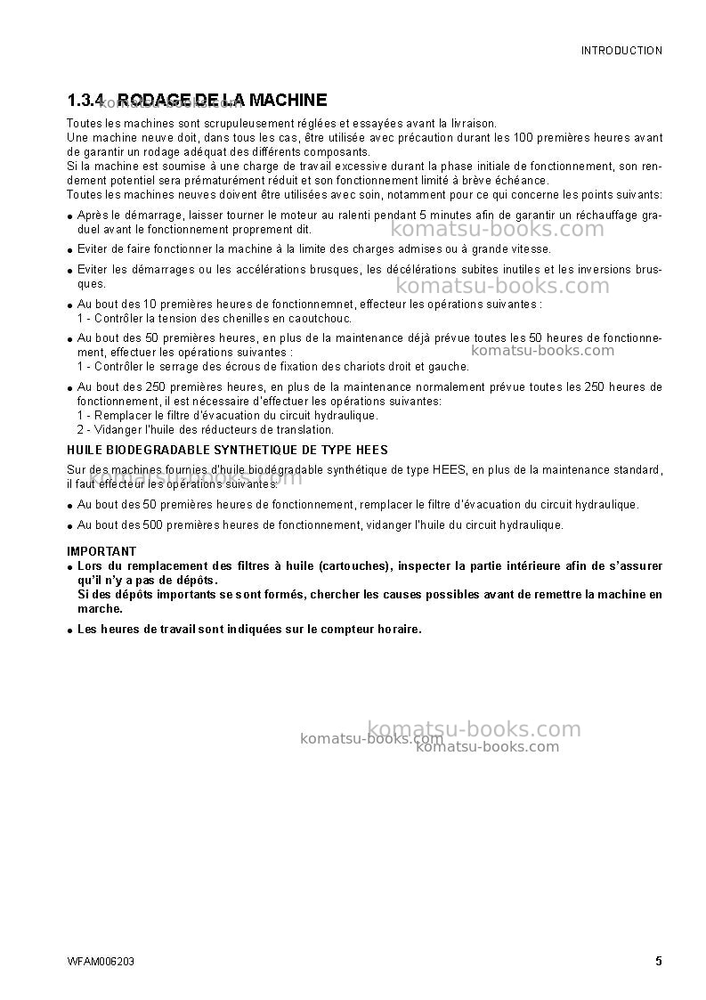Komatsu ck30-1ita Manuel d'utilisation couverture Page 7 Komatsu ck30-1ita Manuel d'utilisation couverture Page 7