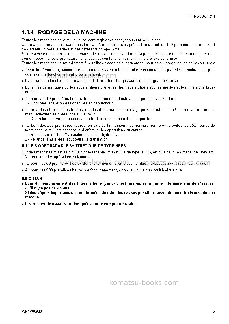 Komatsu ck30-1ita Manuel d'utilisation couverture Page 7 Komatsu ck30-1ita Manuel d'utilisation couverture Page 7