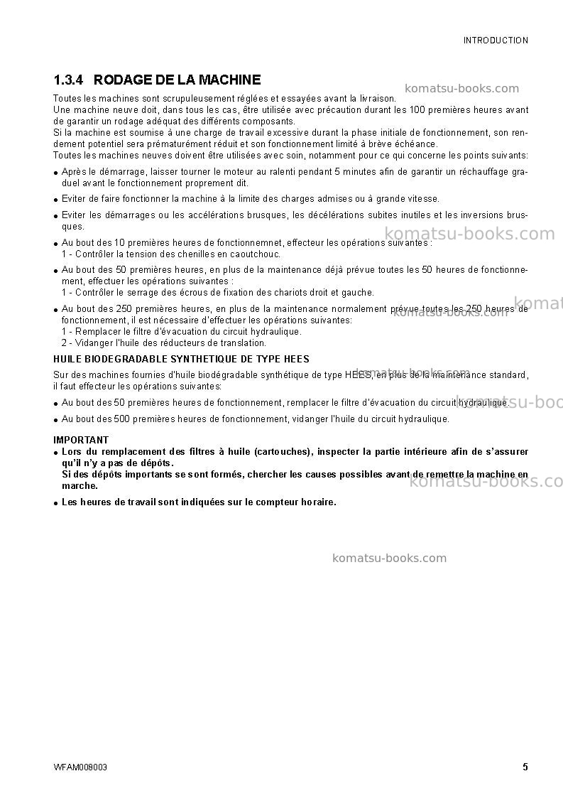 Komatsu ck35-1ita Manuel d'utilisation couverture Page 7