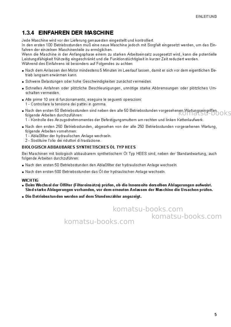Komatsu ck35-1ita Betriebsanleitung Titelseite Seite 7 Komatsu ck35-1ita Betriebsanleitung Titelseite Seite 7
