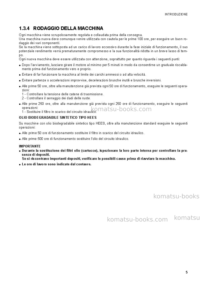 Komatsu sk1020-5ita Manuale operativo copertina Pagina 7