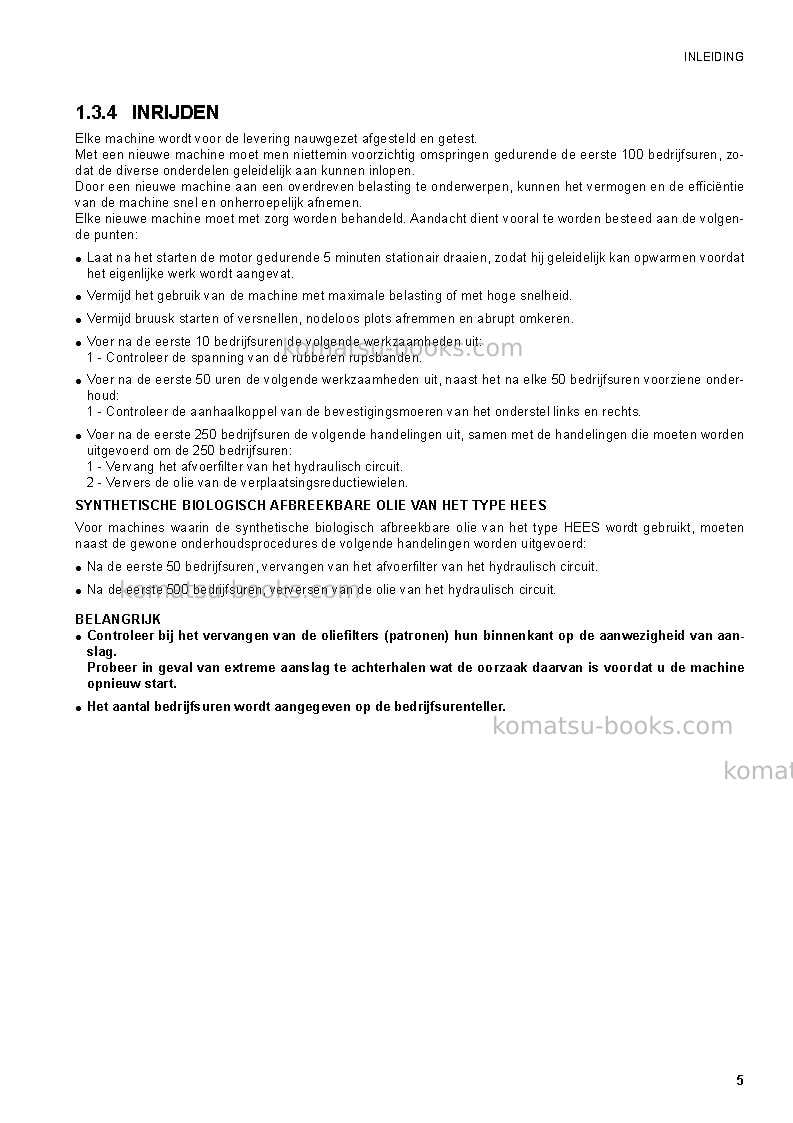 Komatsu ck20-1ita Operation manual cover Page 7 Komatsu ck20-1ita Operation manual cover Page 7