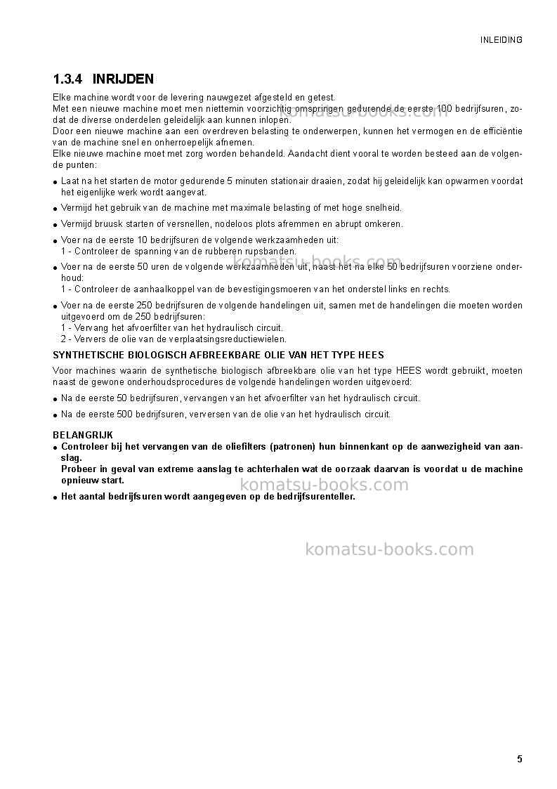Komatsu ck30-1ita Operation manual cover Page 7