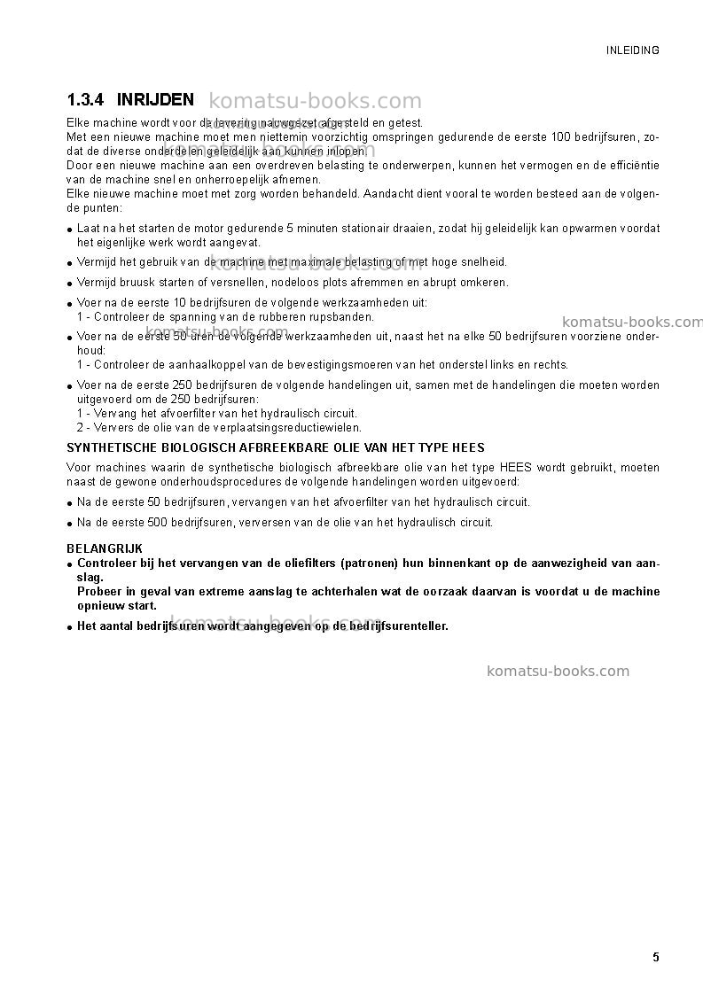 Komatsu ck25-1ita Operation manual cover Page 7 Komatsu ck25-1ita Operation manual cover Page 7