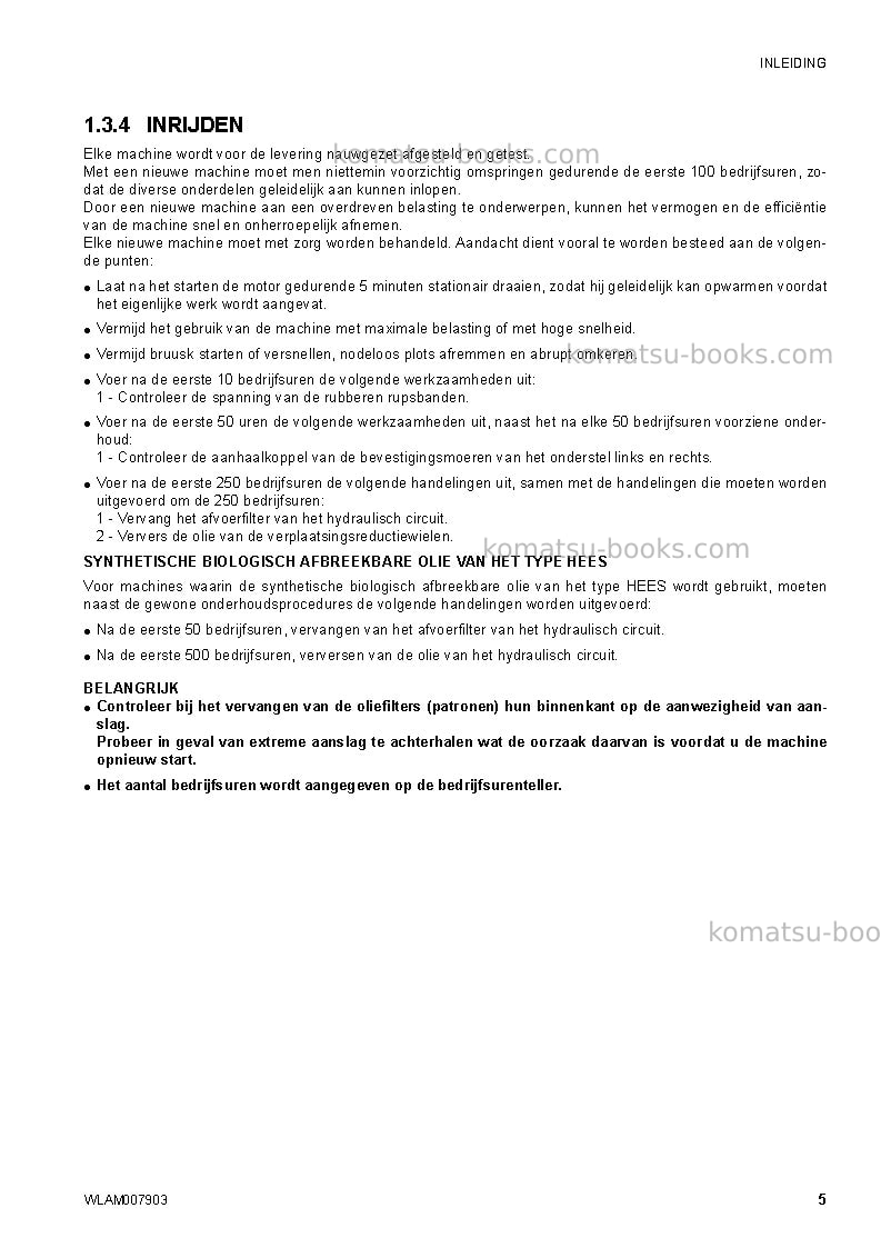 Komatsu ck25-1ita Operation manual cover Page 7 Komatsu ck25-1ita Operation manual cover Page 7
