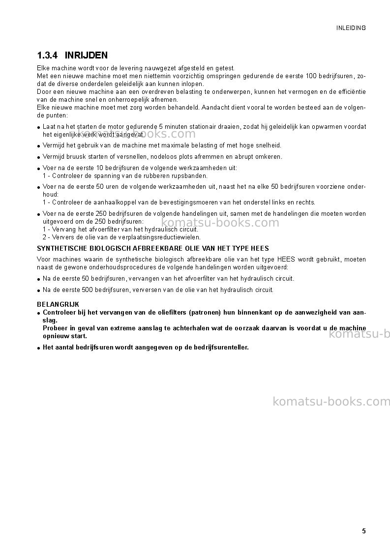 Komatsu ck35-1ita Operation manual cover Page 7