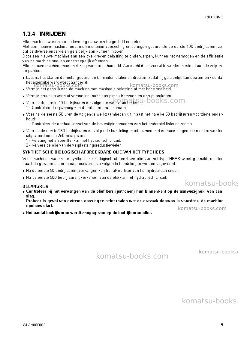 Komatsu ck35-1ita Operation manual cover Page 7 Komatsu ck35-1ita Operation manual cover Page 7
