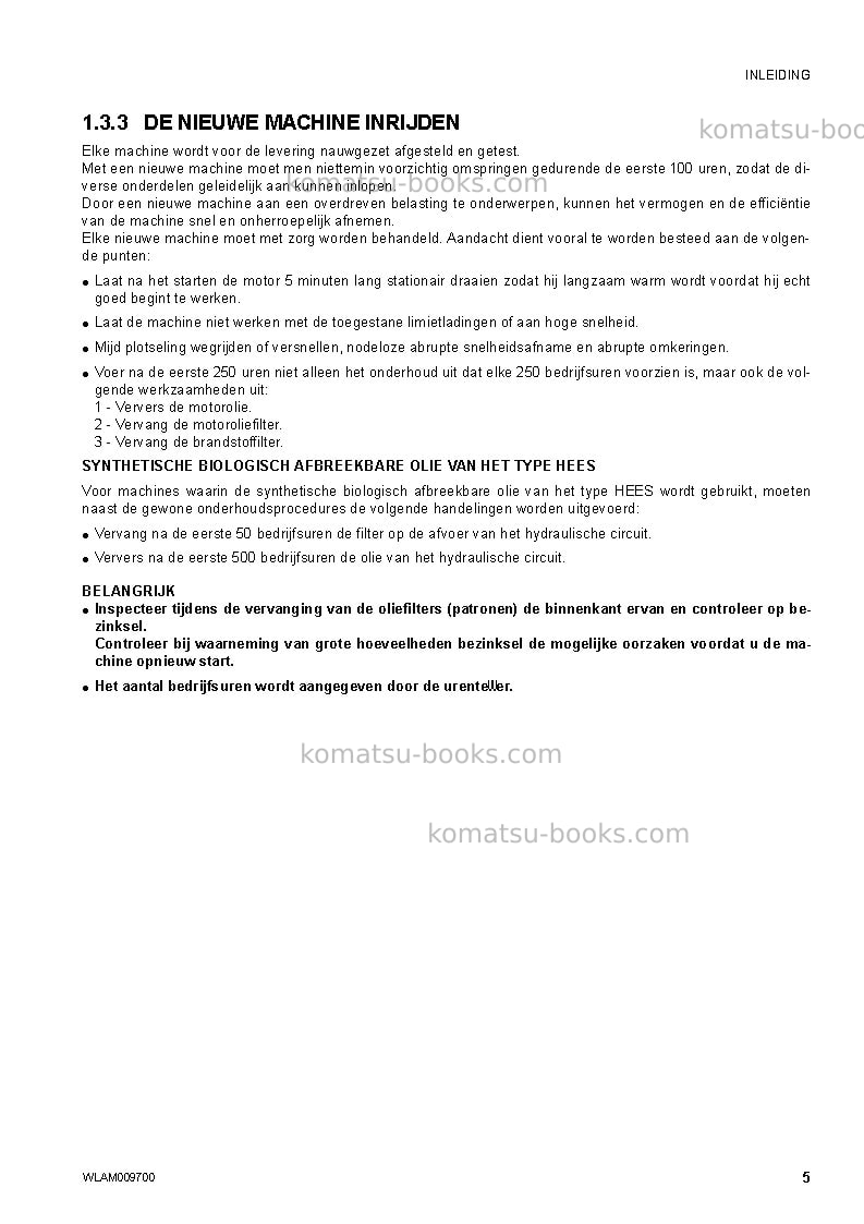 Komatsu pc80mr-3ita Operation manual cover Page 7 Komatsu pc80mr-3ita Operation manual cover Page 7