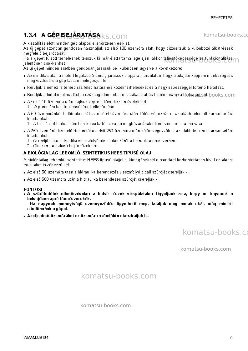 Komatsu ck20-1ita Operation manual cover Page 7 Komatsu ck20-1ita Operation manual cover Page 7