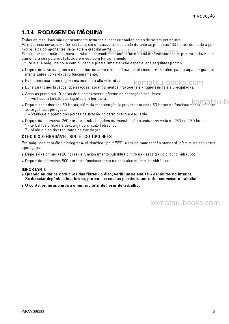 Komatsu ck30-1ita Manual de operação capa Página 7 Komatsu ck30-1ita Manual de operação capa Página 7