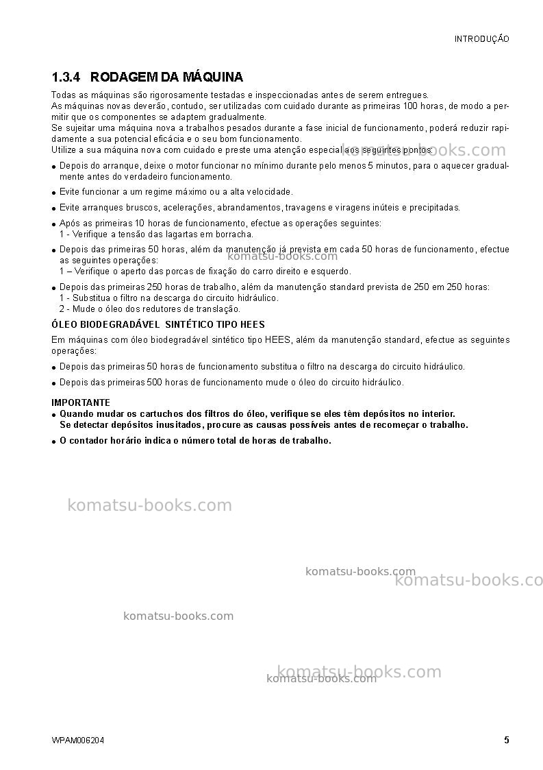 Komatsu ck30-1ita Manual de operação capa Página 7 Komatsu ck30-1ita Manual de operação capa Página 7