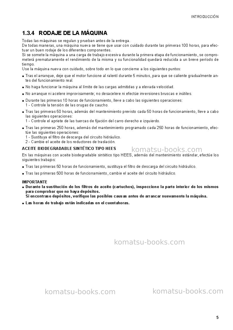 Komatsu ck35-1ita Manual de operación cover Page 7