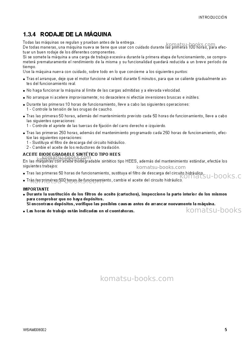 Komatsu ck35-1ita Manual de operación cover Page 7