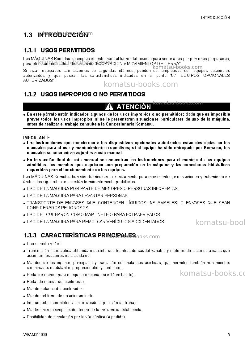 Komatsu ck20-1ita Manual de operación cover Page 7