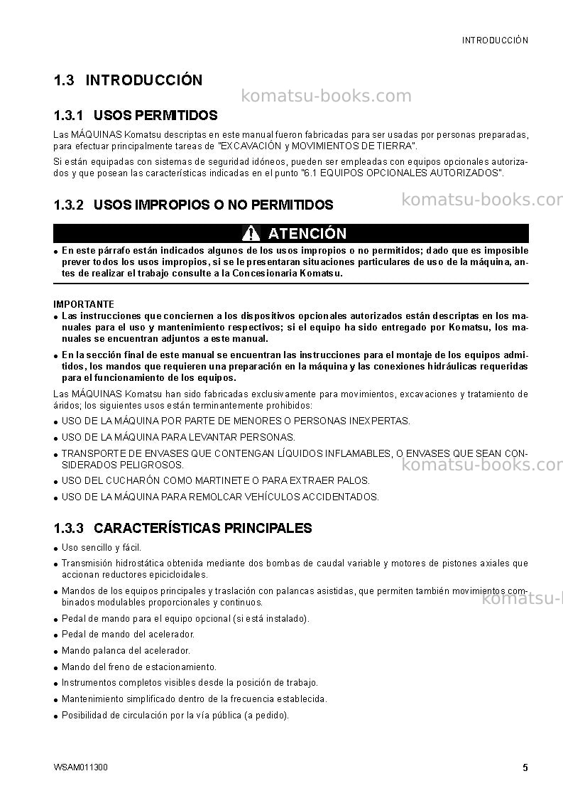 Komatsu ck35-1ita Manual de operación cover Page 7