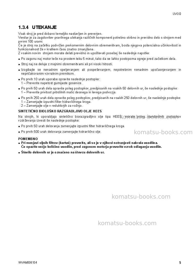 Komatsu ck20-1ita Operation manual cover Page 7 Komatsu ck20-1ita Operation manual cover Page 7