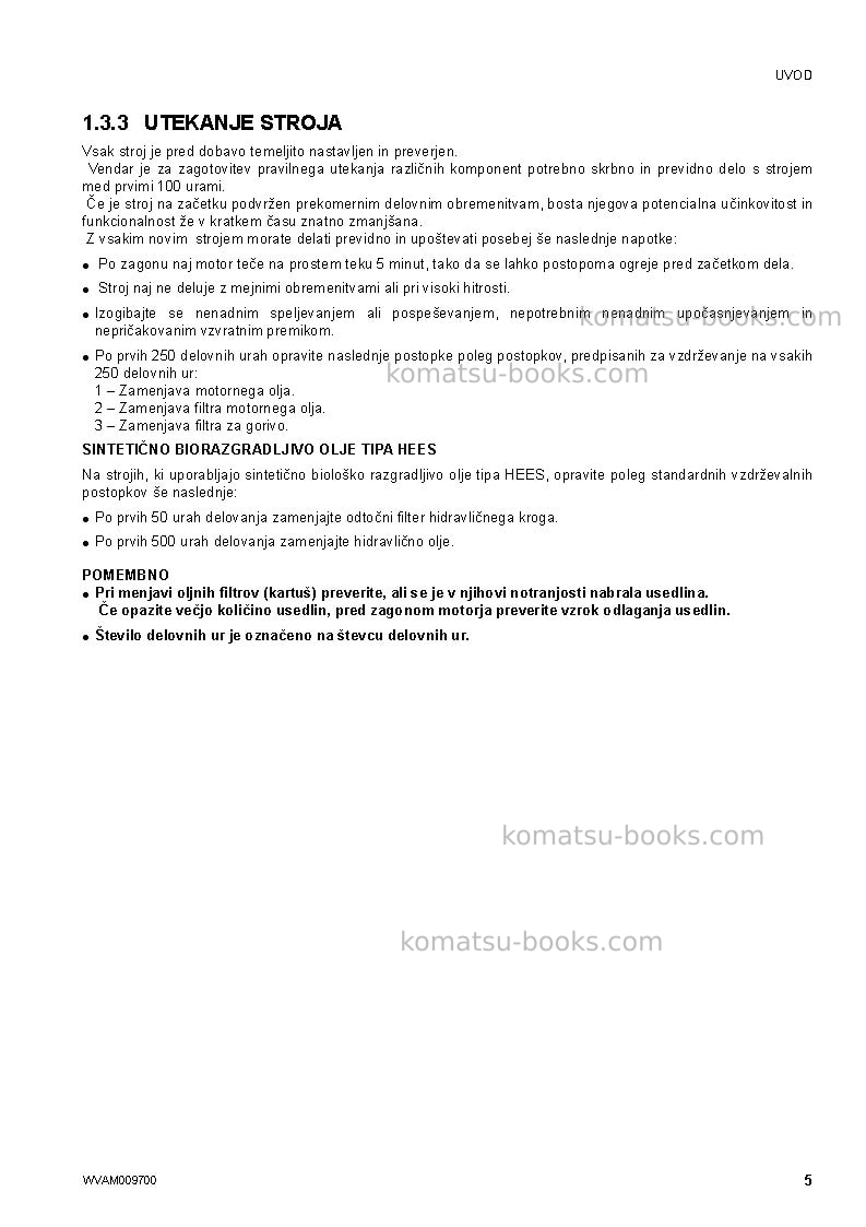 Komatsu pc80mr-3ita Operation manual cover Page 7 Komatsu pc80mr-3ita Operation manual cover Page 7