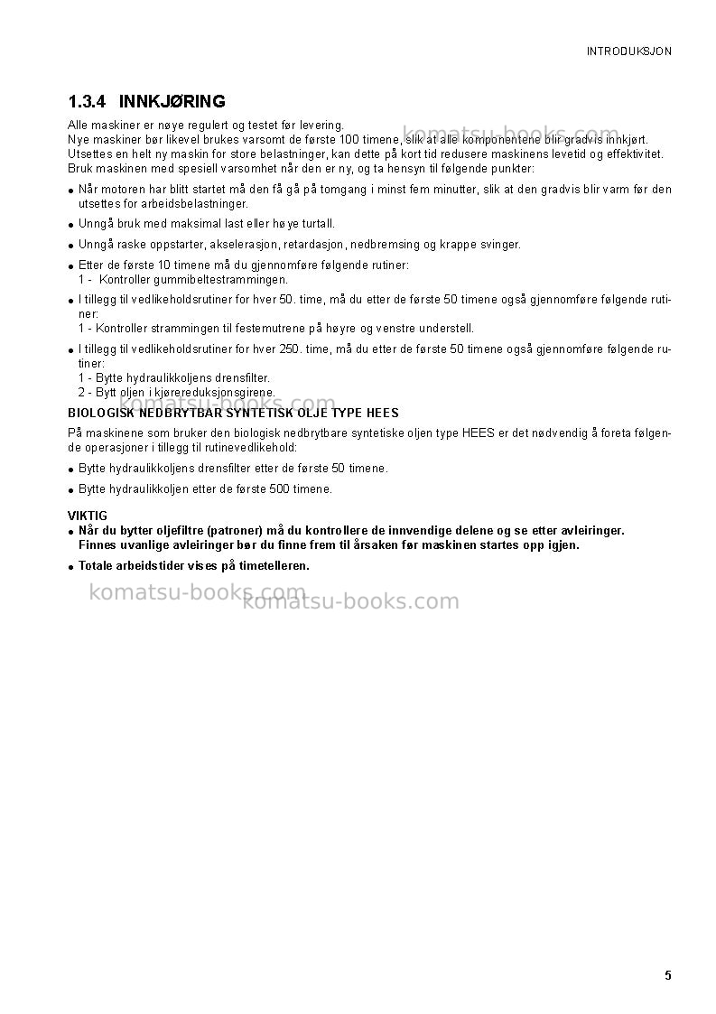 Komatsu ck20-1ita Operation manual cover Page 7 Komatsu ck20-1ita Operation manual cover Page 7
