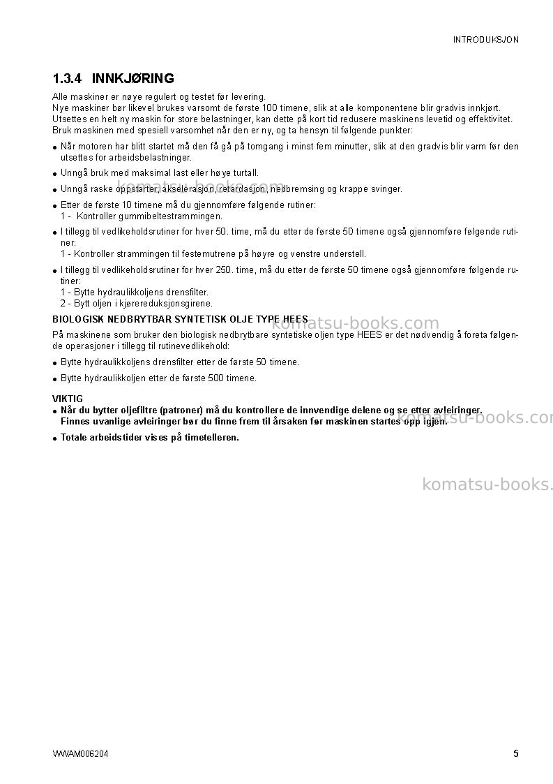 Komatsu ck30-1ita Operation manual cover Page 7 Komatsu ck30-1ita Operation manual cover Page 7
