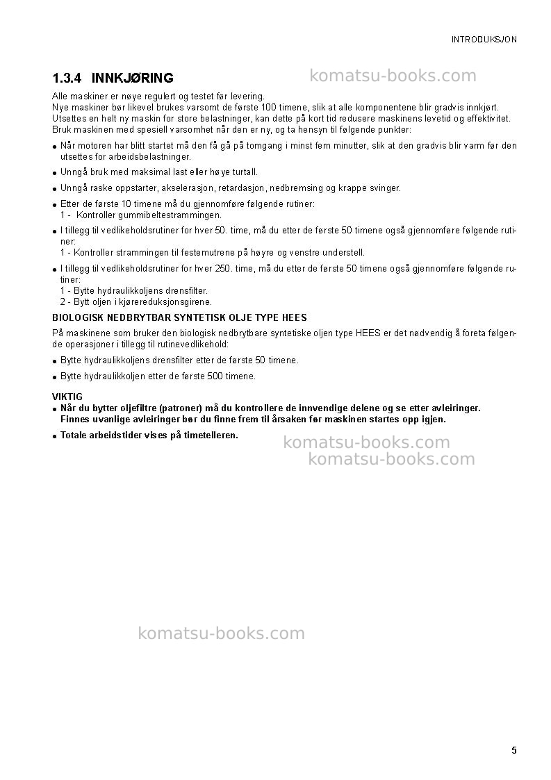 Komatsu ck35-1ita Operation manual cover Page 7 Komatsu ck35-1ita Operation manual cover Page 7